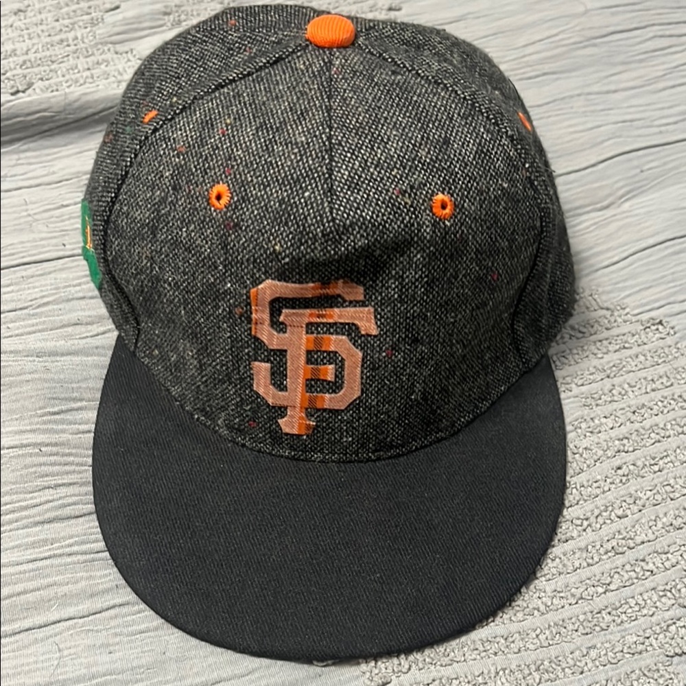 Gray and Black Cap with SF Giants Logo